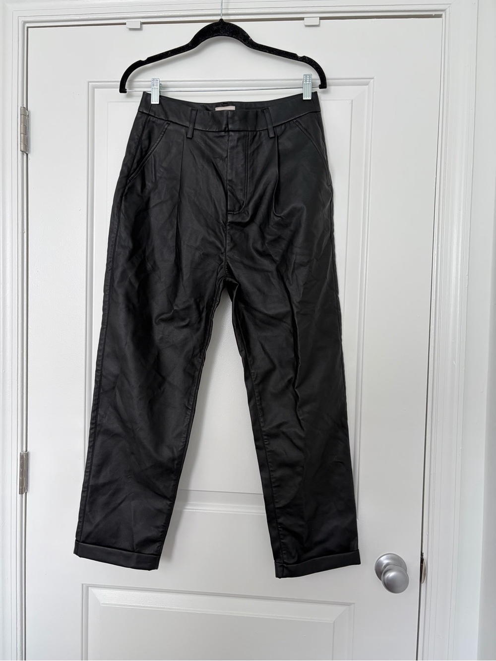 Free People Brixton Aberdeen Faux Leather Pants NWT 28